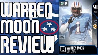 91 LEGEND WARREN MOON REVIEW | MADDEN 18 ULTIMATE TEAM PLAYER REVIEW