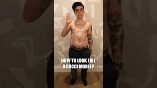 What do you think? Can I be a Gucci model? #lgbtq #transman #brandontv #androgynous #shirtless #ftm