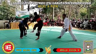 FINAL SENGIT ❗❗KELAS A PUTRI SELEKSI PORPROV IPSI KABUPATEN BONDOWOSO 🔴 PSHT VS 🔵 ELANG PUTIH