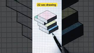 relaxing creative art | easy 3d pencil drawing paper | #shorts #shortsfeed ▶ 108