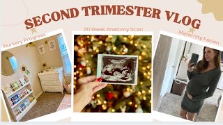 Second Trimester Vlog // Anatomy Scan, Maternity Fashion, Starting the Nursery & Staying Active