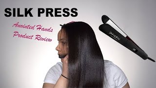 Silk Press on 3c Natural Hair | Anointed Hands Salon & Products Review | Titanium Flat Irons