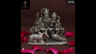 Silver Shiv Parivar #shiva #shivparivar #hinduism #spirituality #silver #silveridols #puja #durga