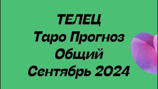 ТЕЛЕЦ ♉️. Таро прогноз общий сентябрь 2024 год