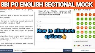 💯SBI PO ENGLISH Sectional Mock😃☝️#sbipo #failuretosuccess_