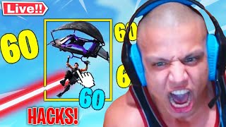 Trolling FORTNITE STREAMERS with HACKS!