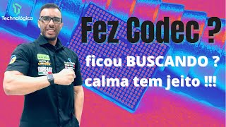 Após fazer codec ficou BUSCANDO ???