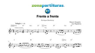 Partitura "Frente a frente" Enrique Bunbury