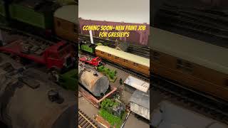 Do you like the new paint job? Coming soon #modeltrains #modelrailroad #filmmaking