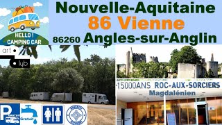 86 Parking camping-car "Angles-sur-Anglin" Hello!campingcar