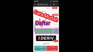 Cara mendaftar Trading | deriv.com #tutorial #tranding