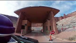 360 Degree Video Drive into the Arches National Park Part 1