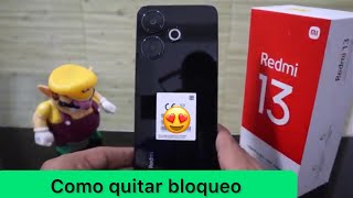 COMO FORMATEAR Xiaomi Redmi 13 [ eliminar bloque ] quitar  patron