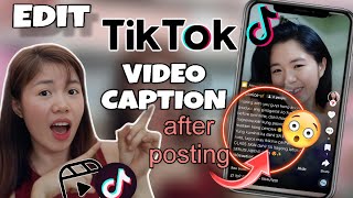 HOW TO EDIT YOUR TIKTOK CAPTION || EDIT TIKTOK CAPTION AFTER POSTING (UPDATED 2023)