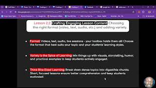 Crafting Engaging Lesson Content