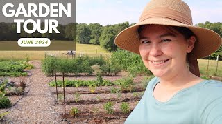 FULL Garden Tour | Food and Flower Garden 2024