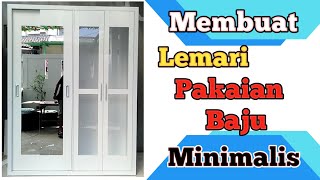 Membuat Lemari Dari Tripleks / Multipleks | Lemari Baju Minimalis Part 2