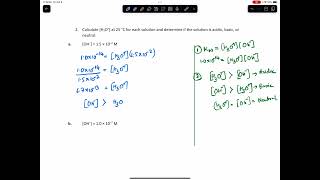 How to calculate the hydronium ion concentration when the hydroxide ion concentration is given