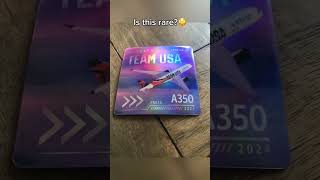 Super rare Team USA delta plane card #rare #plane #card #planecard #aviation #trending