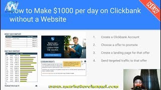 How to make $1,000 Per Day on Clickbank (without Website) - Clickbank For Beginners 2019