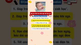 Trẻ trằn trọc khó ngủ cần làm gì ? Chăm sóc trẻ sơ sinh P.6 #mevabe #shortvideo