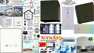 EMPAREJAR dos Tenda Nova MX3 AX1500 Router Módem Red internet Mesh Malla WiFi6 Doble banda 2.4-5Ghz+