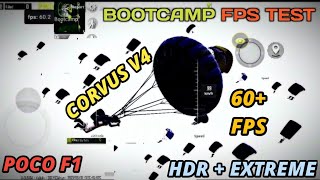 Poco F1 HDR + Extreme Bootcamp Fps Test & Review Of BGMI Corvus V4 Gaming Edition Custom Rom By DT