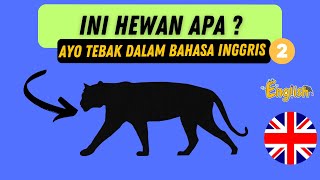 BERMAIN TEBAK GAMBAR SILUET/BAYANGAN HEWAN BAHASA INGGRIS UNTUK ANAK-ANAK SERI 2! GUESS ANIMAL