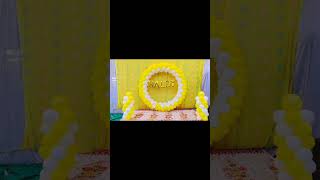 Haldi ceremony decoration idea#decorating #flowerdesign #haldiceremony #haldigeet #mehndiceremony