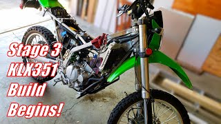 Stage 3 has Begun! | Taking the KLX351 Head to get Ported!