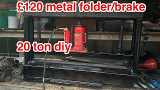 20 ton diy metal folder / brake made for £120