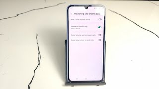 how to turn off automatic answer in samsung galaxy a35 5g