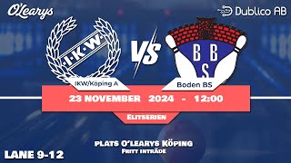 IKW/KÖPING BK VS Boden BS | ELITSERIEN | LANE 9-12