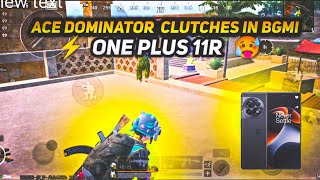 1V4 CLUTCHES AND FRAGES 💥 ONE PLUS 11R| 5 FINGERS + GYROSCOPE | BGMI MONTAGE#bgmi​ #bgmimontage​