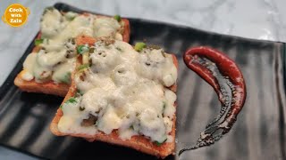 Bread Pizza Recipe by Cook With Zain