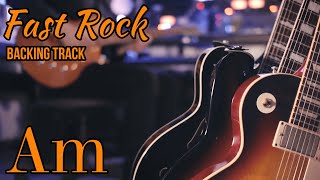 Fast Rock Jam Track in Am • Guitar Backing Track 140 BPM