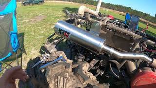 HMF Exhaust Swamp Series XL install | 2019 King Quad 750