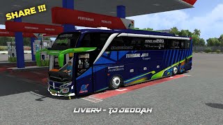 ❗SHARE DAN REVIEW LIVERY TJ JEDDAH SHD ORI || BUS SIMULATOR INDONESIA