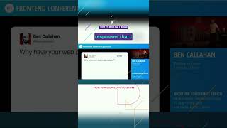 Why Web Projects Fail | Ben Callahan 2017 #FrontZurich #shorts