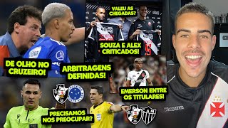 ALEX TEIXEIRA E SOUZA SEM ESPAÇO, NOVIDADES NO VASCO DE RAFAEL PAIVA, ARBITRAGENS DEFINIDAS E MUITO+