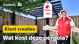 Wat kost deze gave zwarte pergola?