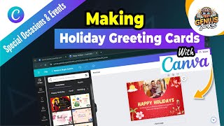 How to Make Holiday Greeting Cards with Canva | Easy and Festive Designs