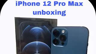 iPhone 12 Pro Max Pacific Blue Unboxing.