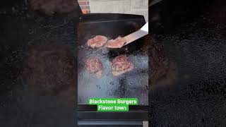 Burgers on the Blackstone #burger #smashedburger