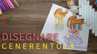 Come si diesegna CENERENTOLA della disney - DISEGNI SEMPLICI PER BAMBINI