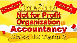 one shot N.P.O | Non Profit Organisation |Important concept of this chapter Guaranteed