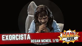 UNBOXING Regan McNeil Possuída Deluxe - O Exorcista - Art Scale 1/10 - Iron Studios