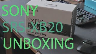 SONY SRS-XB20 UNBOXING AND TEST