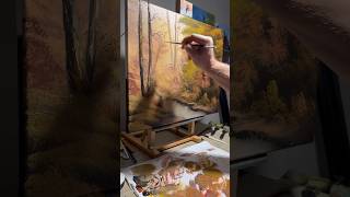 Bob Ross Style Landscape #art #artshorts #artist #painting #arts #fun #easy #artwork #shorts #fyp