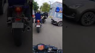 Cute girl 🌹 reaction on bike stunt 🤩. #shorts